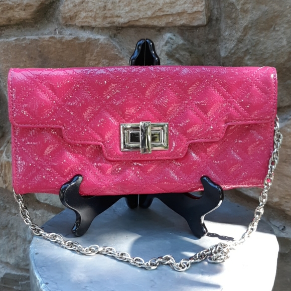 Sondra Roberts Handbags - SONDRA ROBERTS FUCHSIA SHOULDER BAG